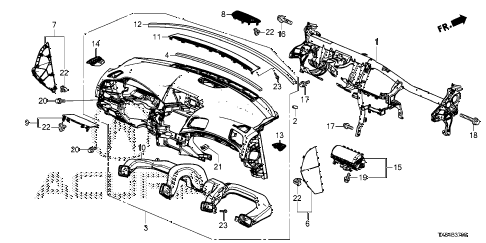 2013 ILX PRE2.4 4 DOOR 6MT INSTRUMENT PANEL diagram 2013 ILX PRE2.4 4 DOOR 6MT INSTRUMENT PANEL diagram