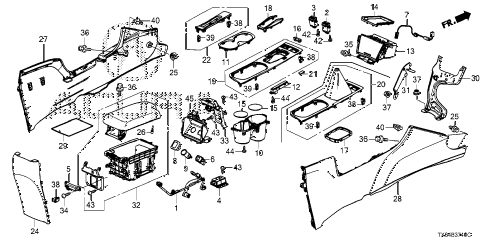 2013 ILX PRE2.4 4 DOOR 6MT CONSOLE diagram 2013 ILX PRE2.4 4 DOOR 6MT CONSOLE diagram