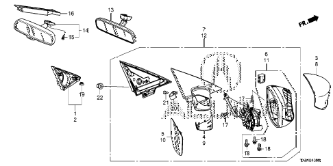 2013 ILX PRE2.4 4 DOOR 6MT MIRROR diagram 2013 ILX PRE2.4 4 DOOR 6MT MIRROR diagram