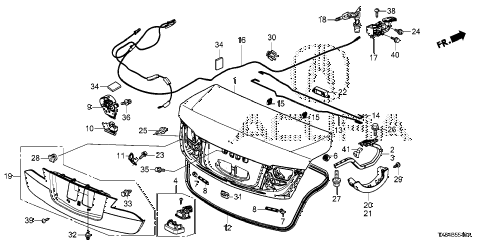 2013 ILX PRE2.4 4 DOOR 6MT TRUNK LID diagram 2013 ILX PRE2.4 4 DOOR 6MT TRUNK LID diagram