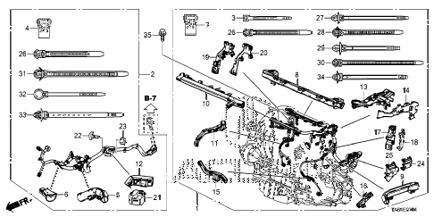 2013 ILX PRE2.4 4 DOOR 6MT ENGINE WIRE HARNESS (2) diagram 2013 ILX PRE2.4 4 DOOR 6MT ENGINE WIRE HARNESS (2) diagram