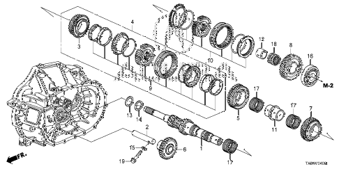 2013 ILX PRE2.4 4 DOOR 6MT MT MAINSHAFT diagram 2013 ILX PRE2.4 4 DOOR 6MT MT MAINSHAFT diagram