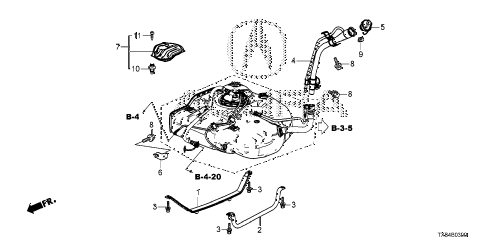 2013 ILX TECH 4 DOOR CVT FUEL FILLER PIPE diagram 2013 ILX TECH 4 DOOR CVT FUEL FILLER PIPE diagram