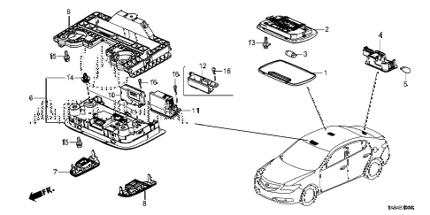 2013 ILX TECH 4 DOOR CVT INTERIOR LIGHT diagram 2013 ILX TECH 4 DOOR CVT INTERIOR LIGHT diagram