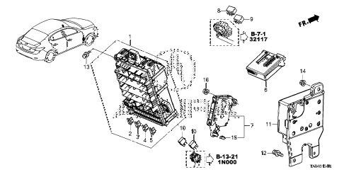 2013 ILX TECH 4 DOOR CVT CONTROL UNIT (CABIN) (1) diagram 2013 ILX TECH 4 DOOR CVT CONTROL UNIT (CABIN) (1) diagram