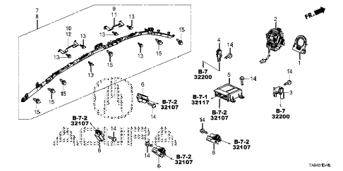 2014 ILX TECH 4 DOOR CVT SRS UNIT diagram 2014 ILX TECH 4 DOOR CVT SRS UNIT diagram