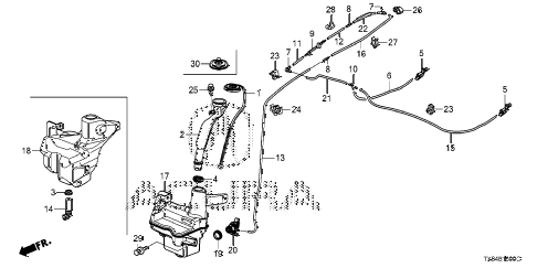 2013 ILX TECH 4 DOOR CVT WINDSHIELD WASHER diagram 2013 ILX TECH 4 DOOR CVT WINDSHIELD WASHER diagram