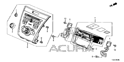 2013 ILX BASE 4 DOOR CVT AUDIO UNIT diagram 2013 ILX BASE 4 DOOR CVT AUDIO UNIT diagram