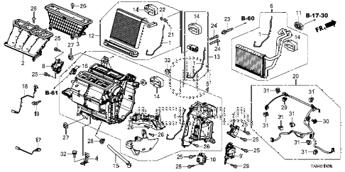 2014 ILX BASE 4 DOOR CVT HEATER UNIT diagram 2014 ILX BASE 4 DOOR CVT HEATER UNIT diagram