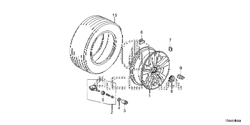 2014 ILX TECH 4 DOOR CVT WHEEL DISK (KA) (KL) diagram 2014 ILX TECH 4 DOOR CVT WHEEL DISK (KA) (KL) diagram