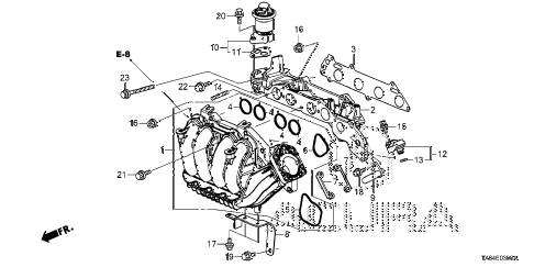 2014 ILX BASE 4 DOOR CVT INTAKE MANIFOLD diagram 2014 ILX BASE 4 DOOR CVT INTAKE MANIFOLD diagram