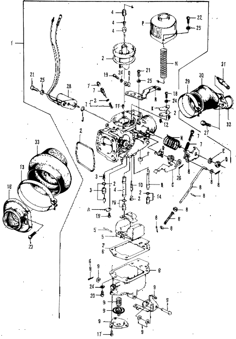 1971 n600 ** 2 DOOR 4MT CARBURETOR (2) diagram 1971 n600 ** 2 DOOR 4MT CARBURETOR (2) diagram