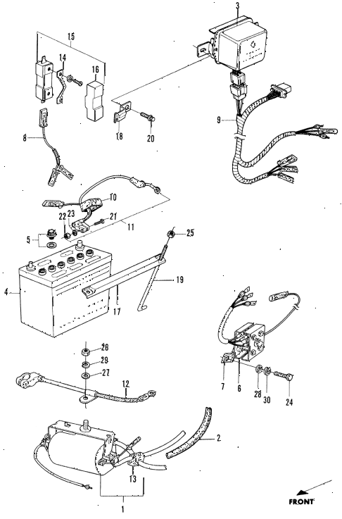 1972 n600 ** 2 DOOR 4MT ENGINE ELECTRICAL SYSTEM diagram 1972 n600 ** 2 DOOR 4MT ENGINE ELECTRICAL SYSTEM diagram