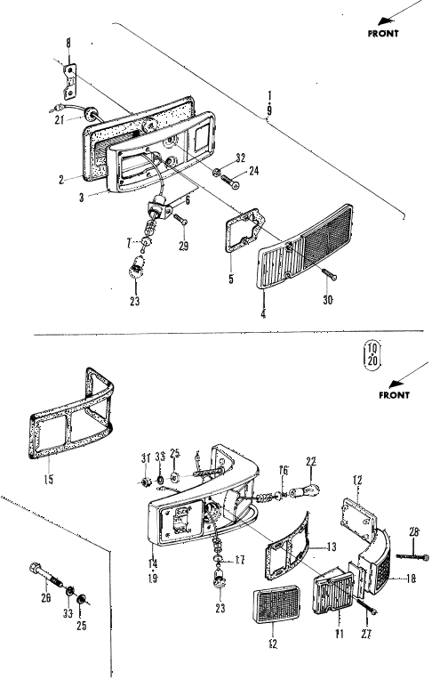 1970 n600 ** 2 DOOR 4MT SIDE MARKER LIGHT diagram 1970 n600 ** 2 DOOR 4MT SIDE MARKER LIGHT diagram