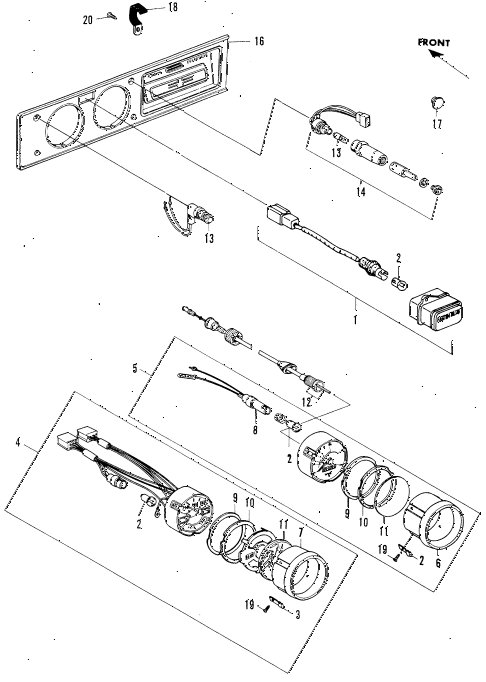 1970 n600 ** 2 DOOR 4MT INSTRUMENTS diagram 1970 n600 ** 2 DOOR 4MT INSTRUMENTS diagram