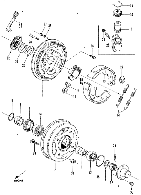1971 n600 ** 2 DOOR 4MT REAR BRAKE (1) diagram 1971 n600 ** 2 DOOR 4MT REAR BRAKE (1) diagram