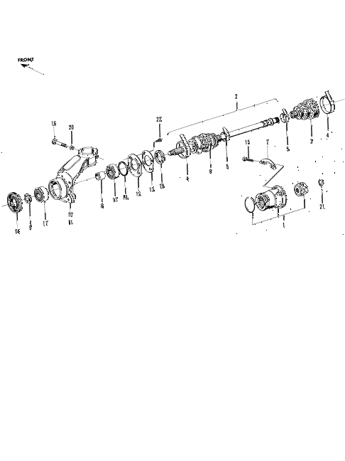 1970 n600 ** 2 DOOR 4MT DRIVESHAFT - KNUCKLE diagram 1970 n600 ** 2 DOOR 4MT DRIVESHAFT - KNUCKLE diagram