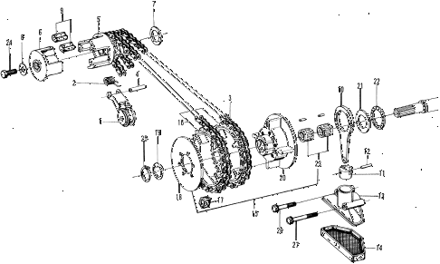 1971 n600 ** 2 DOOR 4MT PRIMARY DRIVE - OIL PUMP diagram 1971 n600 ** 2 DOOR 4MT PRIMARY DRIVE - OIL PUMP diagram