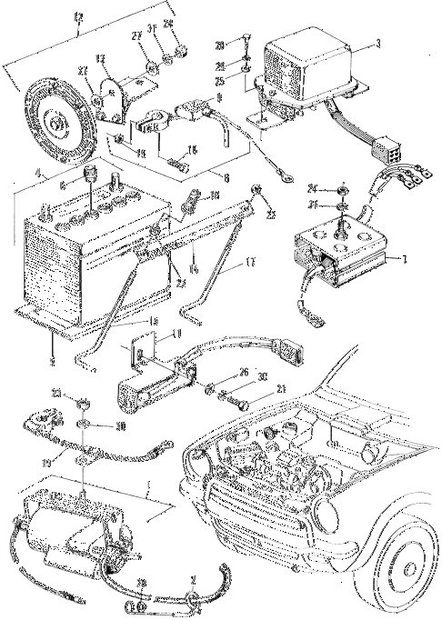 1970 z600 ** 2 DOOR 4MT ENGINE ELECTRICAL SYSTEM diagram 1970 z600 ** 2 DOOR 4MT ENGINE ELECTRICAL SYSTEM diagram