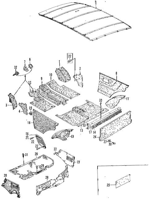 1972 z600 ** 2 DOOR 4MT FLOOR MAT - LINING diagram 1972 z600 ** 2 DOOR 4MT FLOOR MAT - LINING diagram