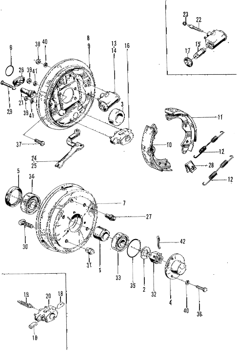 1970 z600 ** 2 DOOR 4MT REAR BRAKE diagram 1970 z600 ** 2 DOOR 4MT REAR BRAKE diagram