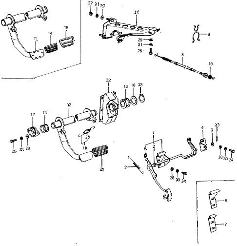 1974 civic **(1200) 3 DOOR HMT HMT PEDAL diagram 1974 civic **(1200) 3 DOOR HMT HMT PEDAL diagram