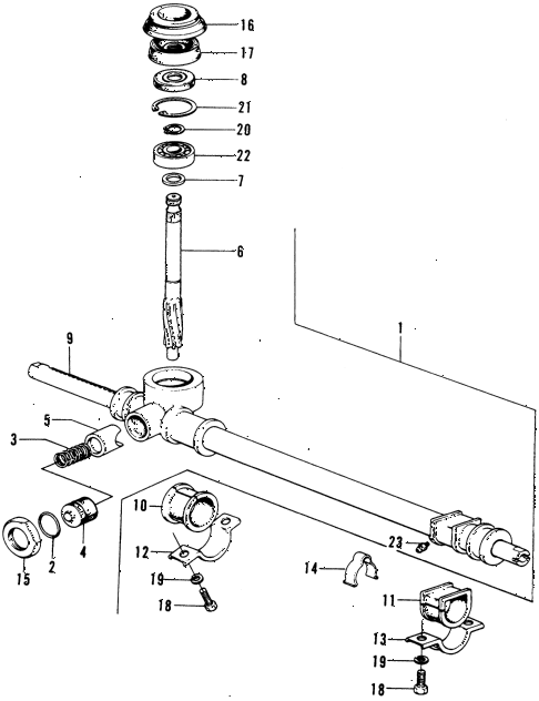 1974 civic **(1200) 3 DOOR 4MT STEERING GEAR BOX diagram 1974 civic **(1200) 3 DOOR 4MT STEERING GEAR BOX diagram