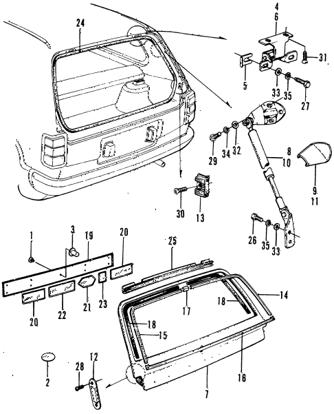 1974 civic **(1200) 3 DOOR HMT TAILGATE 3DR diagram 1974 civic **(1200) 3 DOOR HMT TAILGATE 3DR diagram