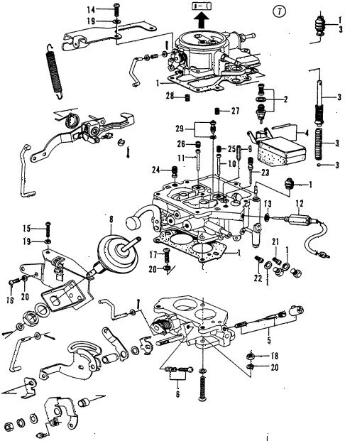 Honda civic carburetor diagram #3