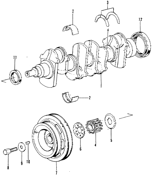 1974 civic **(1200) 3 DOOR 4MT CRANKSHAFT diagram 1974 civic **(1200) 3 DOOR 4MT CRANKSHAFT diagram
