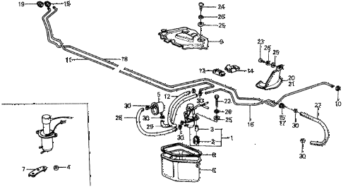 1977 civic **(1500) 2 DOOR 4MT FUEL PUMP - FUEL STRAINER diagram 1977 civic **(1500) 2 DOOR 4MT FUEL PUMP - FUEL STRAINER diagram