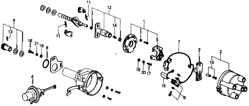 1976 civic **(1500) 2 DOOR HMT HMT DISTRIBUTOR COMPONENTS ( 1976 civic **(1500) 2 DOOR HMT HMT DISTRIBUTOR COMPONENTS (