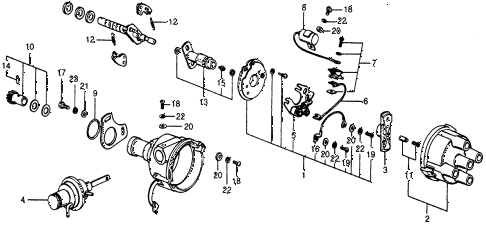 1977 civic **(1500) 3 DOOR HMT HMT DISTRIBUTOR COMPONENTS ( 1977 civic **(1500) 3 DOOR HMT HMT DISTRIBUTOR COMPONENTS (