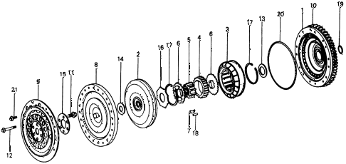 1977 civic **(1500) 3 DOOR HMT HMT TORQUE CONVERTER diagram 1977 civic **(1500) 3 DOOR HMT HMT TORQUE CONVERTER diagram