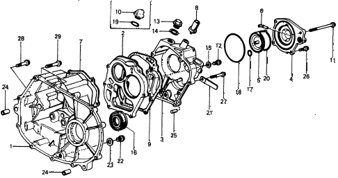 1976 civic **(1500) 3 DOOR 5MT 5MT TRANSMISSION HOUSING diagram 1976 civic **(1500) 3 DOOR 5MT 5MT TRANSMISSION HOUSING diagram