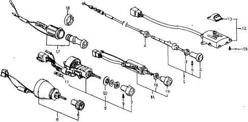 1977 civic ** 5 DOOR 4MT SWITCH (2) diagram 1977 civic ** 5 DOOR 4MT SWITCH (2) diagram