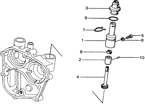 1977 civic ** 5 DOOR 4MT MT SPEEDOMETER GEAR diagram 1977 civic ** 5 DOOR 4MT MT SPEEDOMETER GEAR diagram