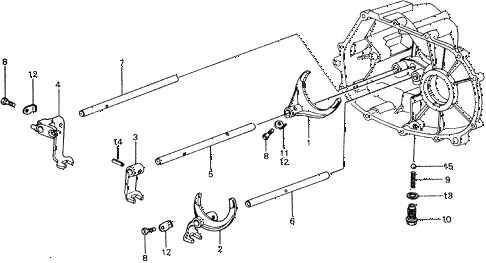 1975 civic ** 5 DOOR 4MT MT SHIFT FORK diagram 1975 civic ** 5 DOOR 4MT MT SHIFT FORK diagram