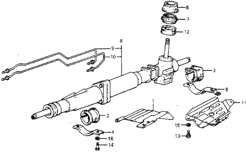 1978 accord LX 3 DOOR HMT STEERING GEAR BOX (LX) diagram 1978 accord LX 3 DOOR HMT STEERING GEAR BOX (LX) diagram