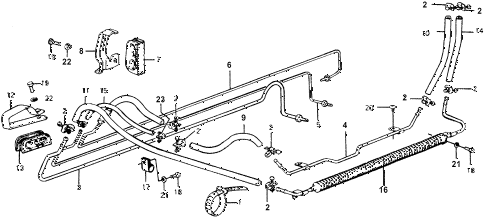 1978 accord LX 3 DOOR HMT P.S. HOSE (LX) diagram 1978 accord LX 3 DOOR HMT P.S. HOSE (LX) diagram