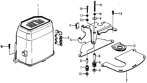 1976 accord STD 3 DOOR 5MT CONTROL BOX ( 1976 accord STD 3 DOOR 5MT CONTROL BOX (