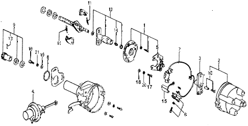 1976 accord STD 3 DOOR HMT HMT DISTRIBUTOR COMPONENTS ( 1976 accord STD 3 DOOR HMT HMT DISTRIBUTOR COMPONENTS (