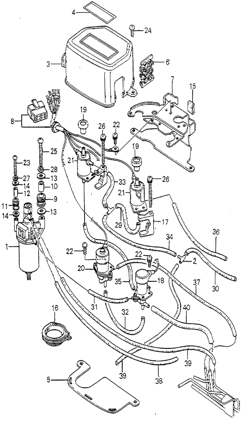 1980 prelude ** 2 DOOR 5MT 5MT CONTROL BOX - TUBE (1) ( 1980 prelude ** 2 DOOR 5MT 5MT CONTROL BOX - TUBE (1) (