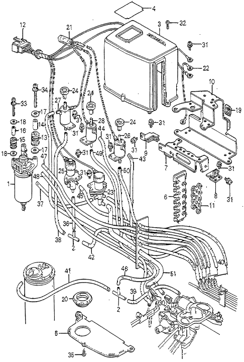 1981 prelude ** 2 DOOR 5MT 5MT CONTROL BOX - TUBE (1) ( 1981 prelude ** 2 DOOR 5MT 5MT CONTROL BOX - TUBE (1) (