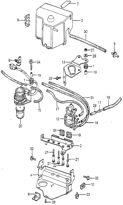 1981 prelude ** 2 DOOR 5MT CONTROL BOX - TUBE (2) ( 1981 prelude ** 2 DOOR 5MT CONTROL BOX - TUBE (2) (