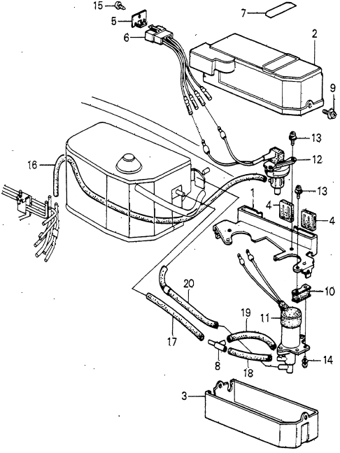 1981 prelude ** 2 DOOR 5MT 5MT CONTROL BOX - TUBE (3) ( 1981 prelude ** 2 DOOR 5MT 5MT CONTROL BOX - TUBE (3) (