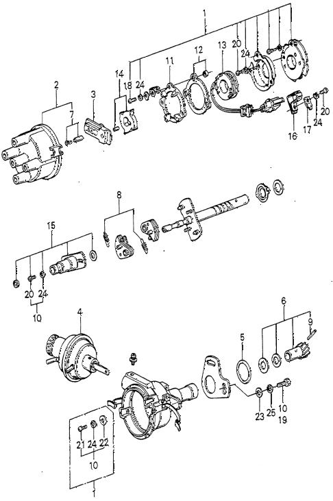 1979 prelude ** 2 DOOR HMT DISTRIBUTOR COMPONENTS (2) diagram 1979 prelude ** 2 DOOR HMT DISTRIBUTOR COMPONENTS (2) diagram