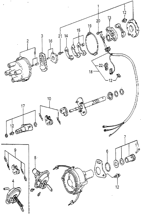 1981 prelude ** 2 DOOR HMT DISTRIBUTOR COMPONENTS (6) diagram 1981 prelude ** 2 DOOR HMT DISTRIBUTOR COMPONENTS (6) diagram