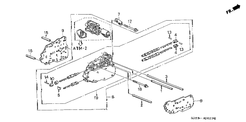 1997 civic DX 2 DOOR 4AT AT SECONDARY BODY diagram 1997 civic DX 2 DOOR 4AT AT SECONDARY BODY diagram