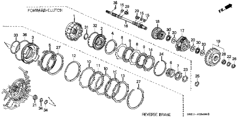 1996 civic HX 2 DOOR CVT CVT INPUT SHAFT - FORWARD CLUTCH (M4VA) diagram 1996 civic HX 2 DOOR CVT CVT INPUT SHAFT - FORWARD CLUTCH (M4VA) diagram